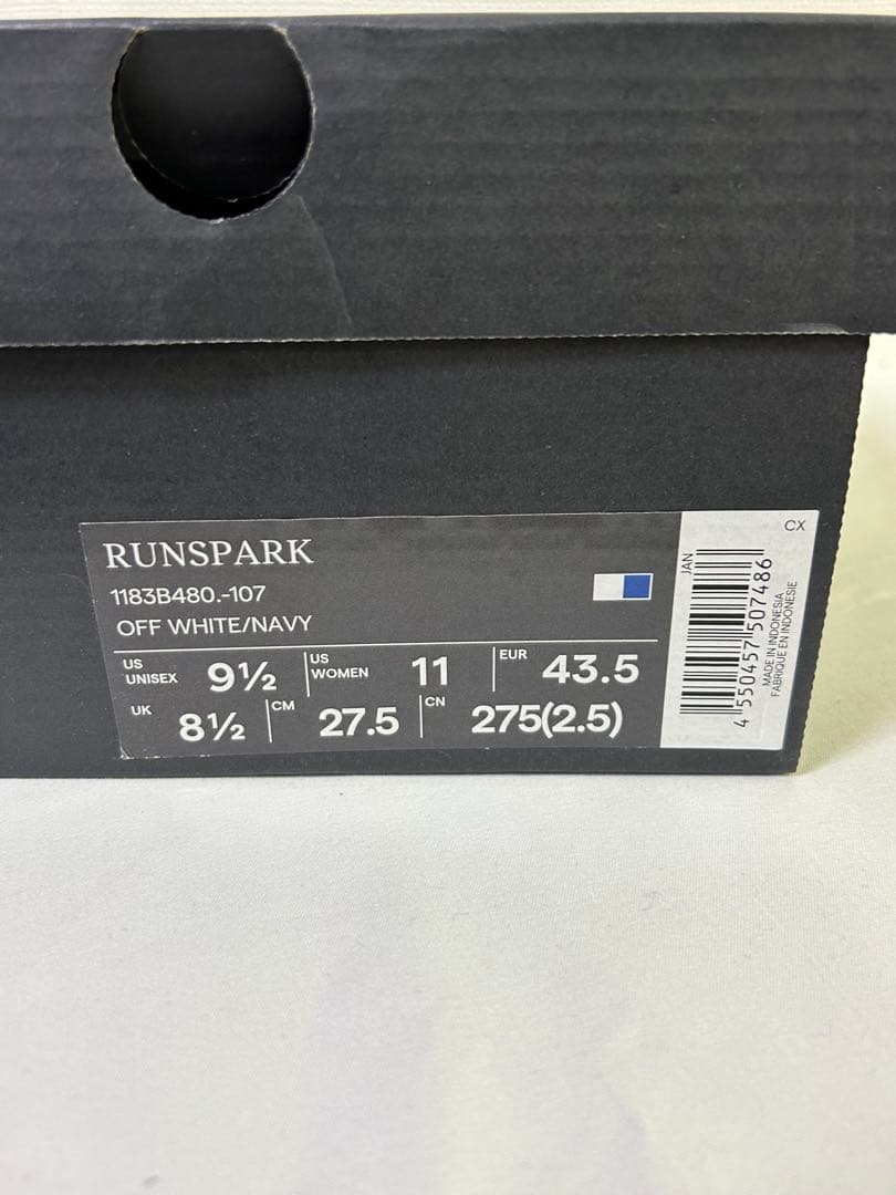 【新品未使用 箱袋付 】オニツカタイガー RUNSPARK 27.5cm