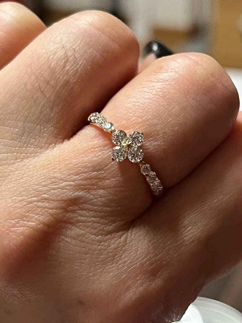 ブライテストスター K18 ダイヤモンド 0.46ct 10号