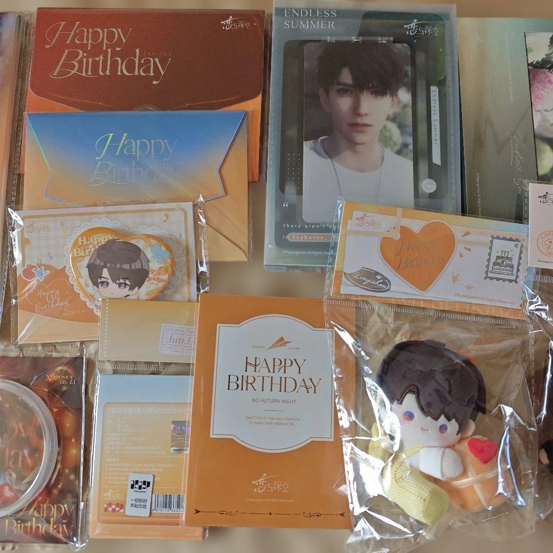 ず*み様 公式正規品 恋と深空 マヒル キャラクター誕生日グッズ 云游シリーズ