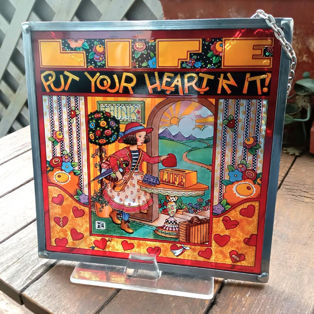 メアリー・エンゲルブライト ステンドグラス ハート グラスマスターズ社