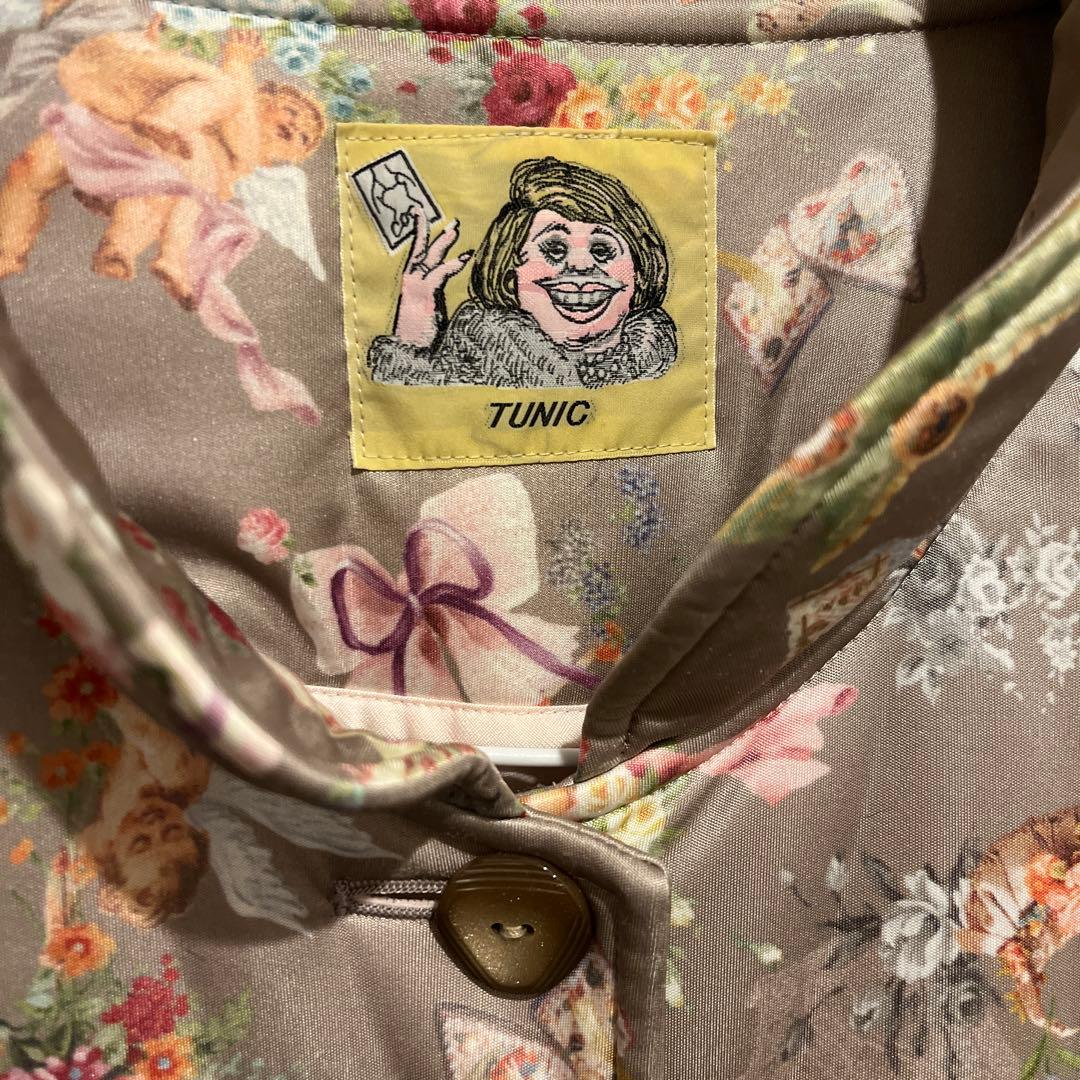 TUNIC 鴨居羊子 TUNIC ルームウェア ロングガウン 天使柄