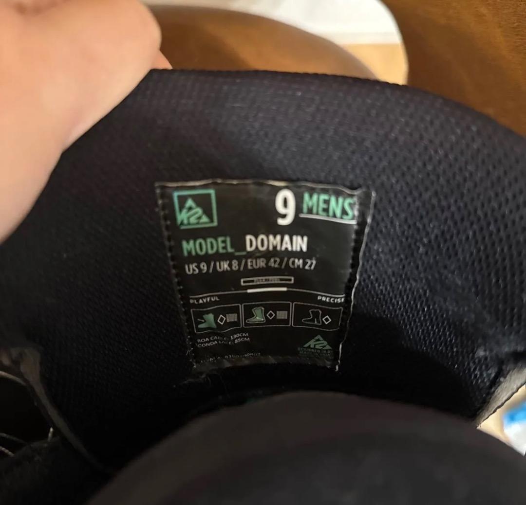 K2スノーボードブーツ　DOMAIN ケーツー 27.0cm