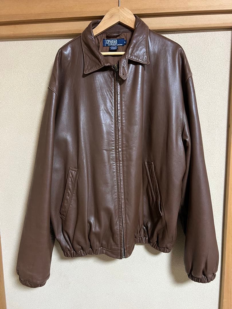 超スペシャル 90s ポニーマーク無 ラルフローレン レザーJKT