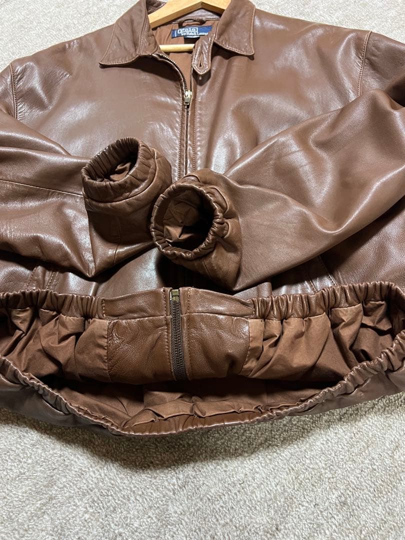 超スペシャル 90s ポニーマーク無 ラルフローレン レザーJKT