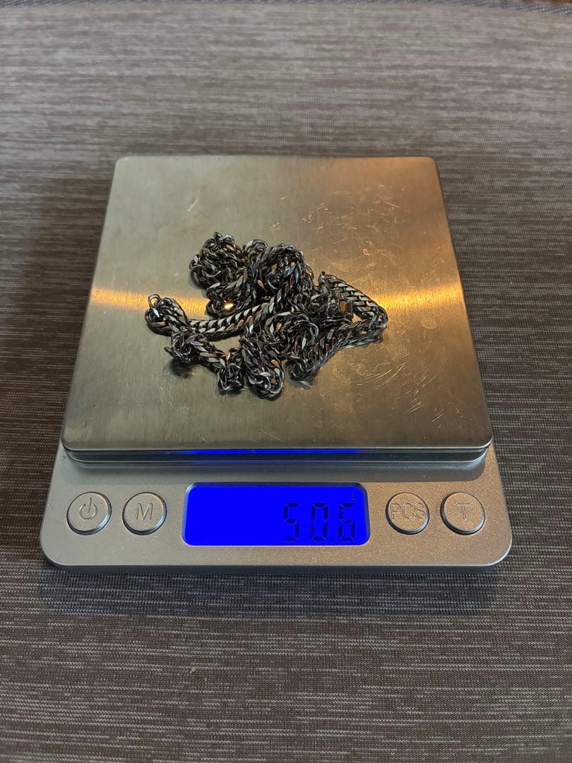 t*r様 pt850 喜平ネックレス 6面W 50cm 50.5g 美品 プラチ