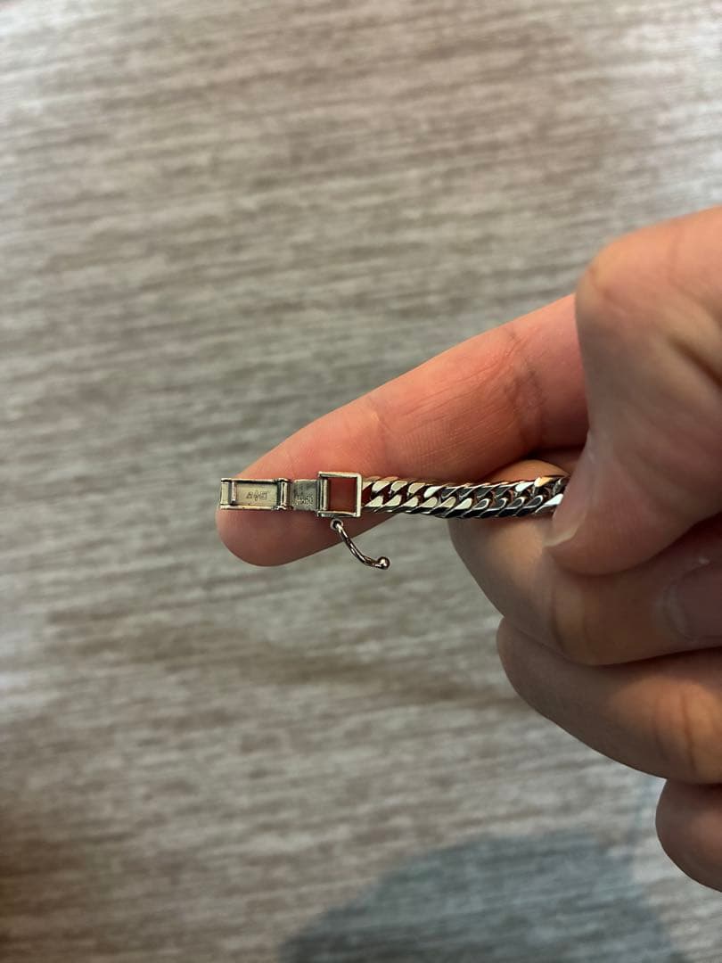 t*r様 pt850 喜平ネックレス 6面W 50cm 50.5g 美品 プラチ