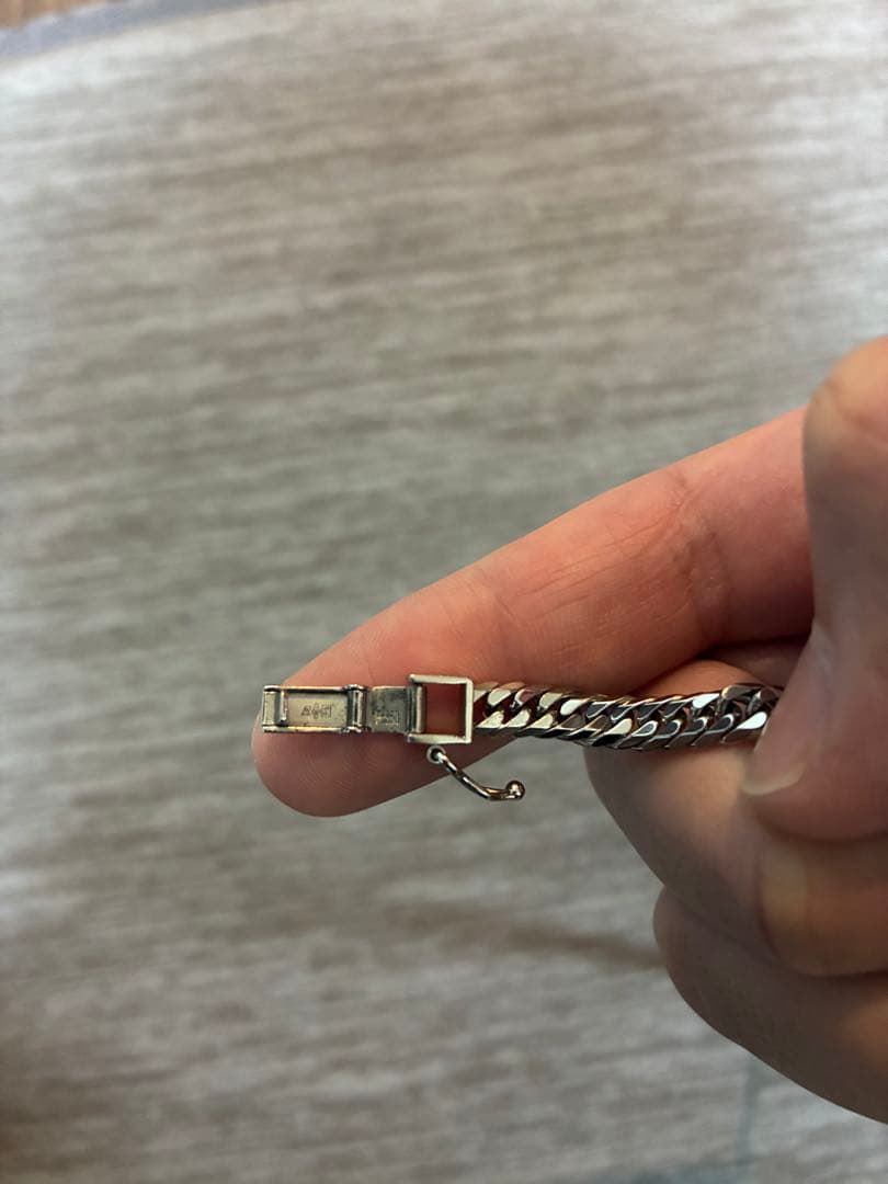 t*r様 pt850 喜平ネックレス 6面W 50cm 50.5g 美品 プラチ