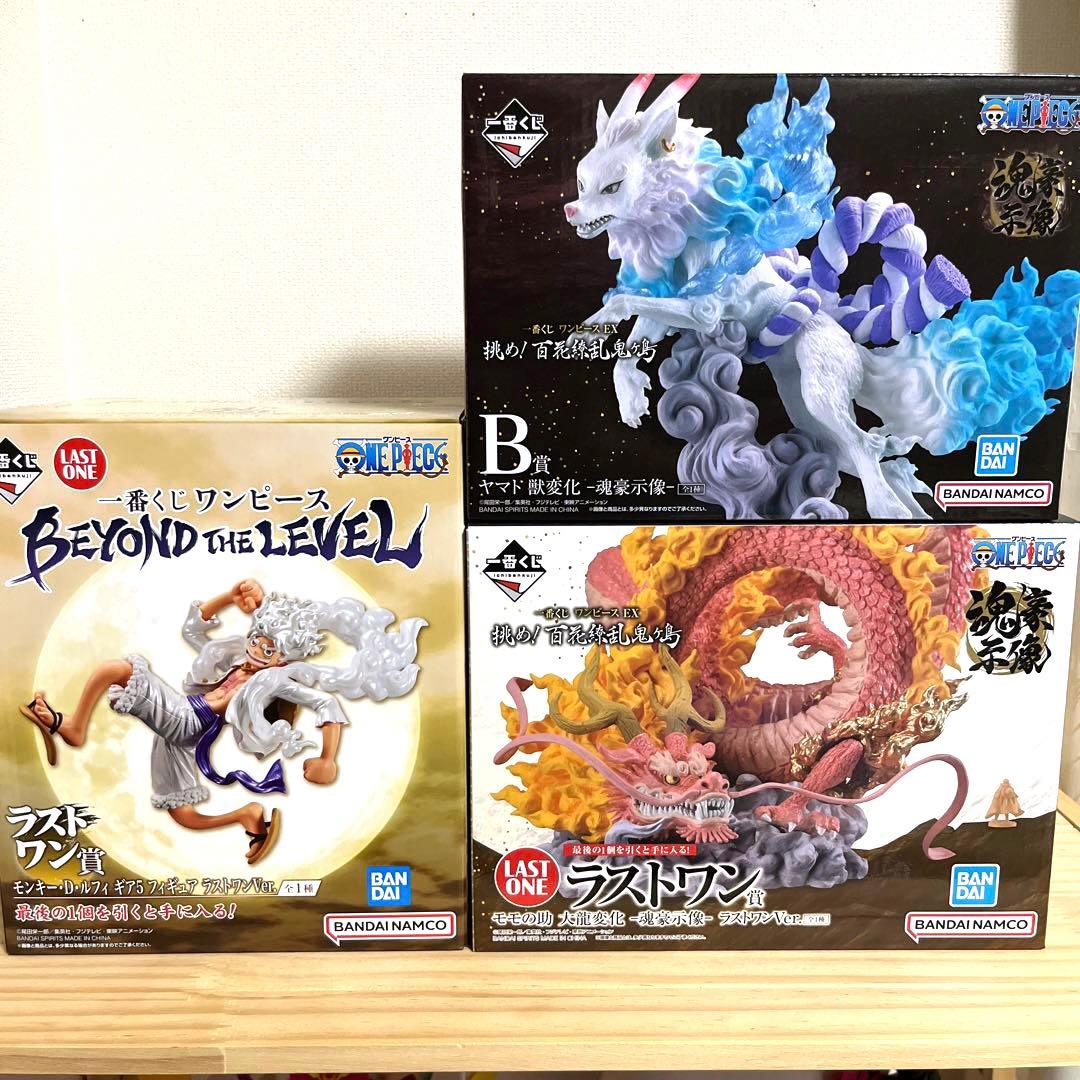 一番くじ ワンピース ラストワン賞 ルフィ ギア5 魂豪示像 モモの助