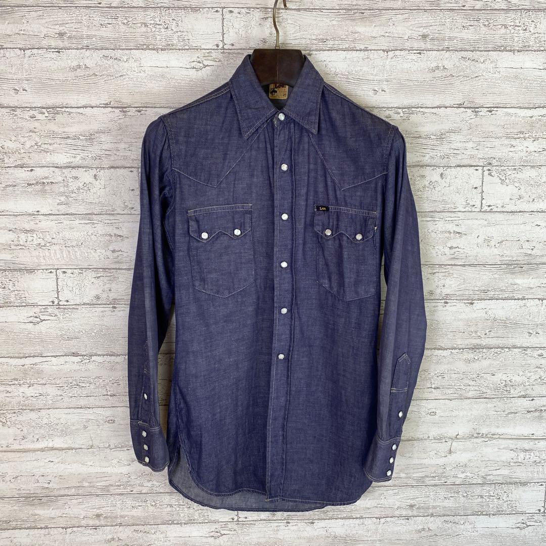 50's Lee RIDER SHIRT 跳ね馬タグ ヴィンテージ デニムシャツ - メルカリ