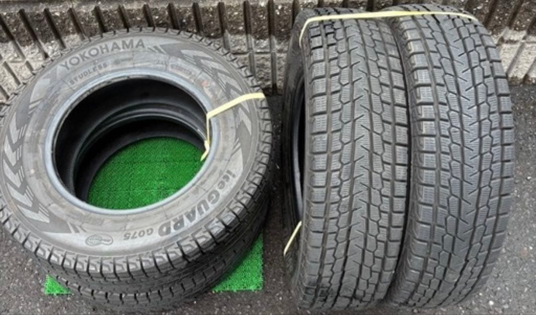 スタッドレスヨコハマアイスガードgo75 195/80R15.19年製バリ山4本