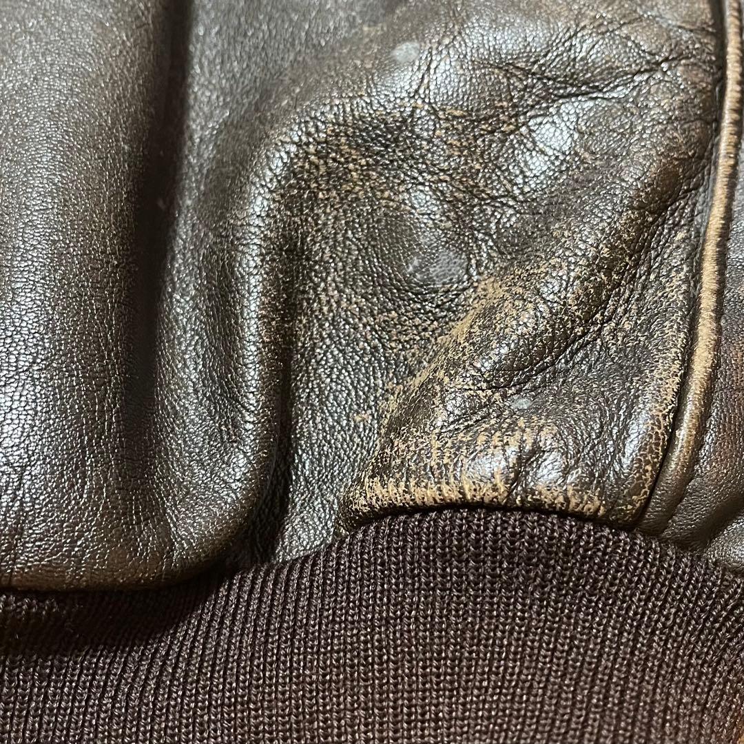 90s L.L.Bean A2 フライトジャケット USA製 ダークブラウン