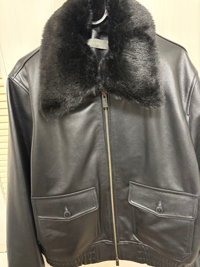 CLEL 本革 カウレザーブルゾン - メルカリ
