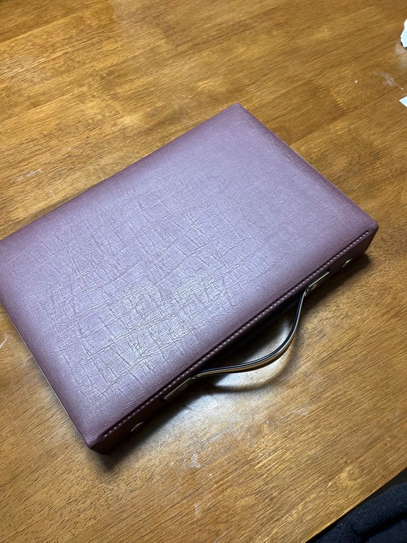 麻雀牌　未使用品　背赤紫