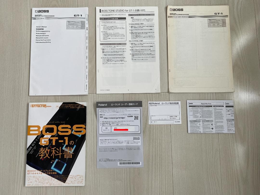 美品▲BOSS GT-1 ▲フルセット ▲動作確認済▲ボス▲マルチエフェクター