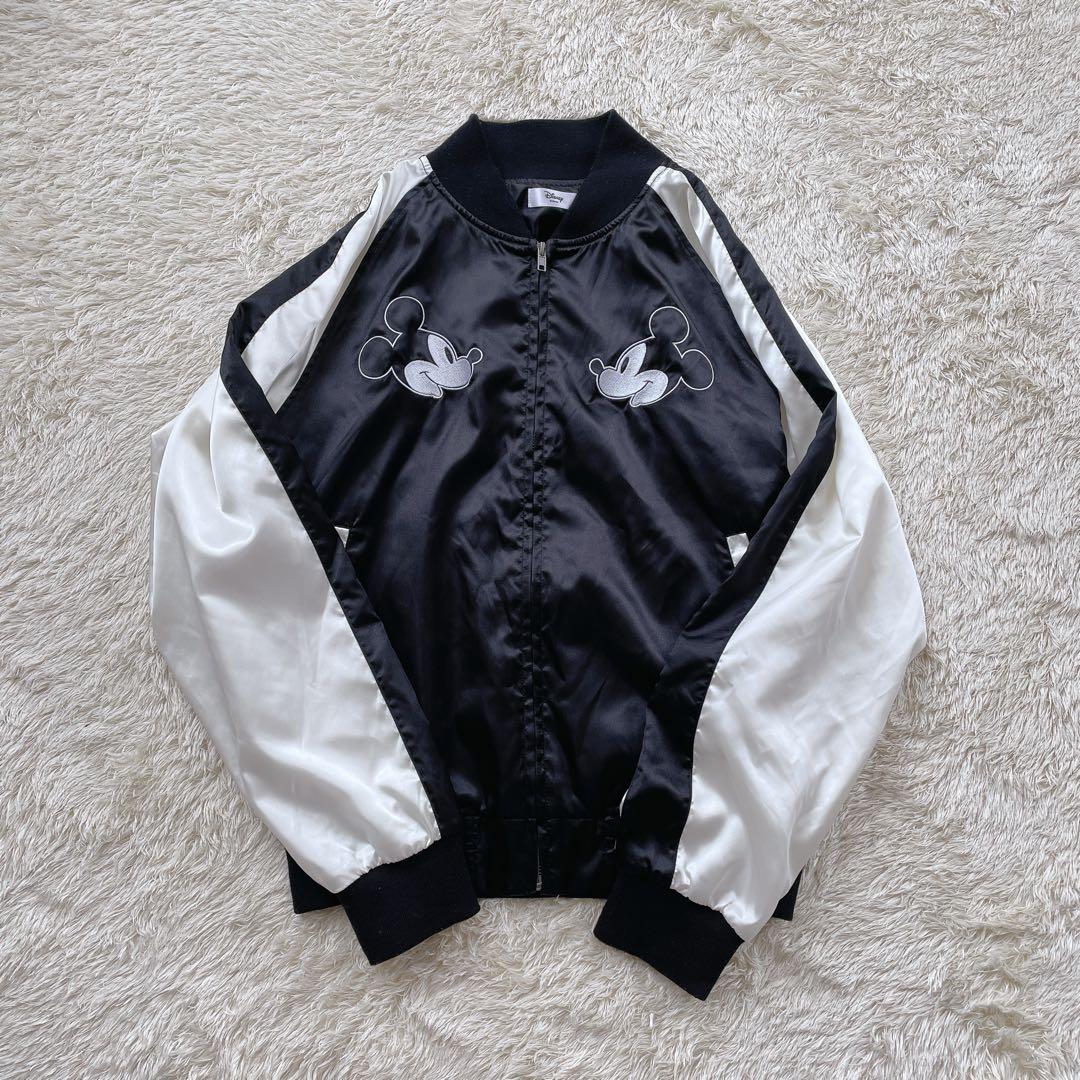 Disney ディズニー ミッキーマウス スカジャン 刺繍 日本列島 - メルカリ