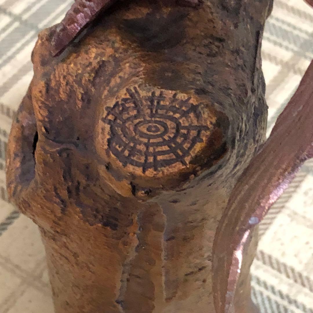 桐鳳凰　村田宏　鉄製　本体高さ65cm 本体重量約9.4kg