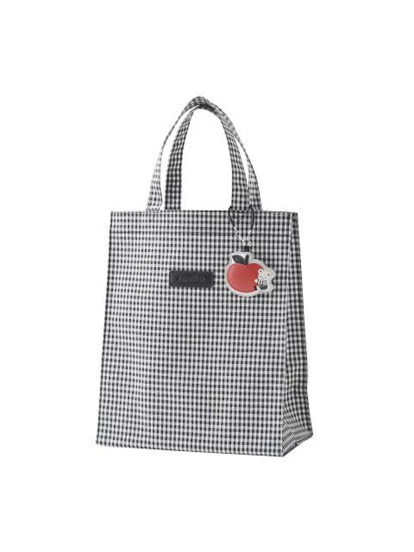 ファミリア　ブラックギンガムチェックトートバッグ ファミリア ブラックチェック familiar トートバッグ エコバッグ