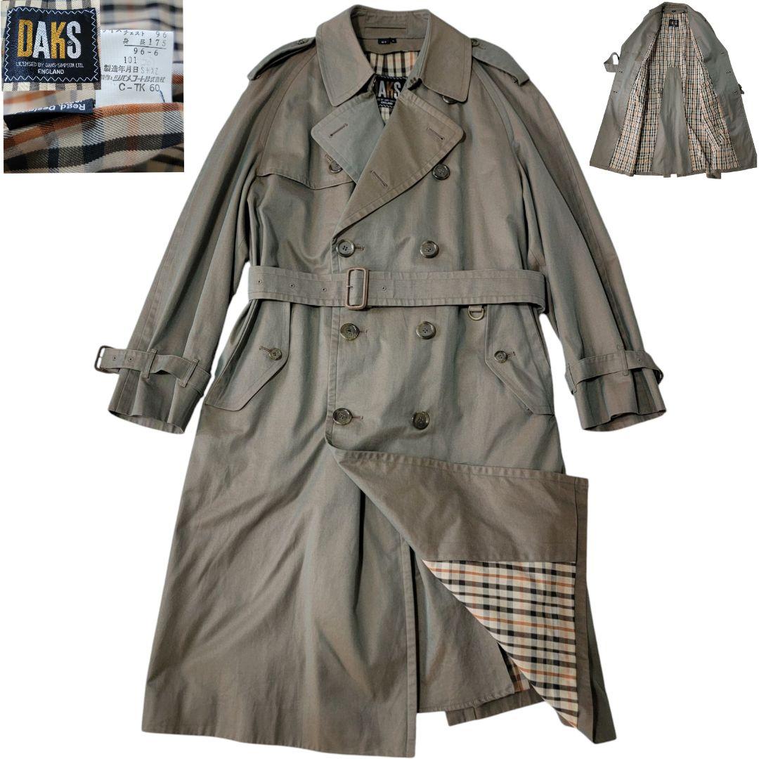 超希少】ツバメコート製 ダックス DAKS 玉虫色 トレンチコート L