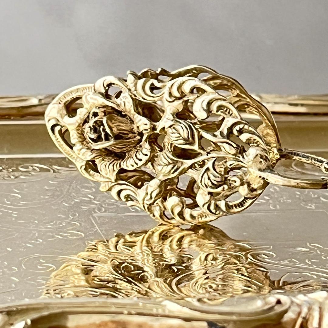 【ドイツ】 薔薇のクッキートング【純銀】 13.5cm