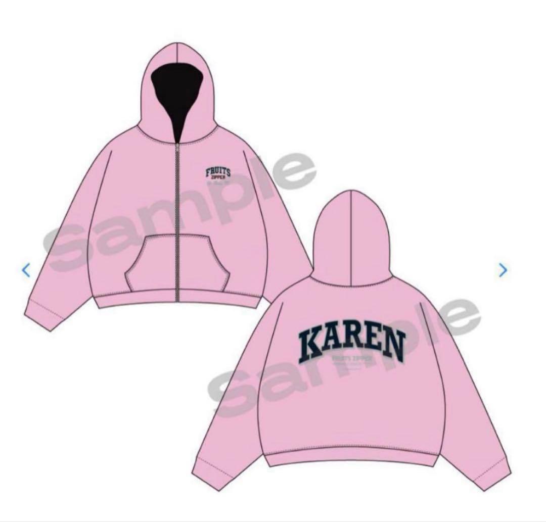 松本かれん パーカー FRUITSZIPPER ふるっぱーフーディー まつかれ