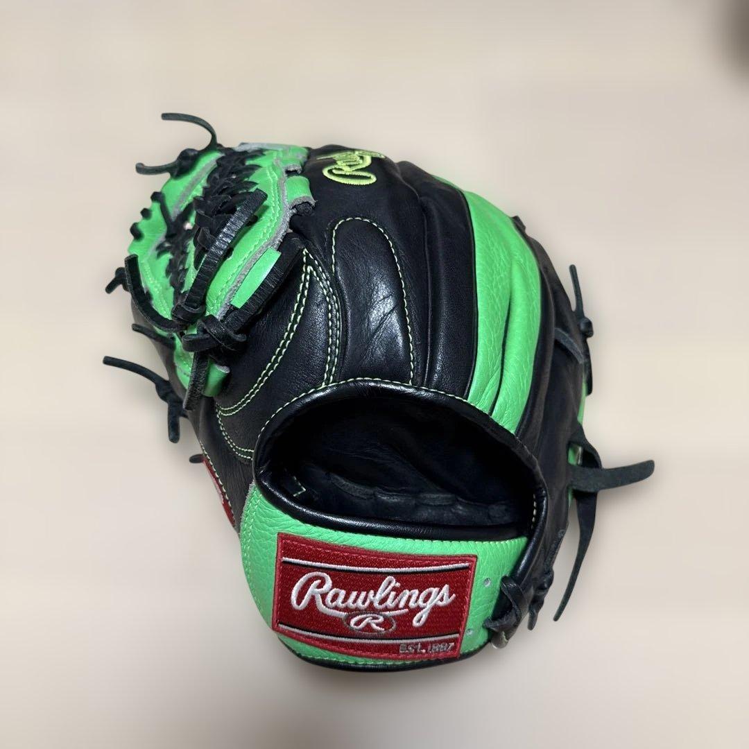 Rawlings 軟式グローブ 黒/緑 軟式 HOH® PRO EXCEL ELITE [オールラウンド用] サイズ 11.75 | グラブ