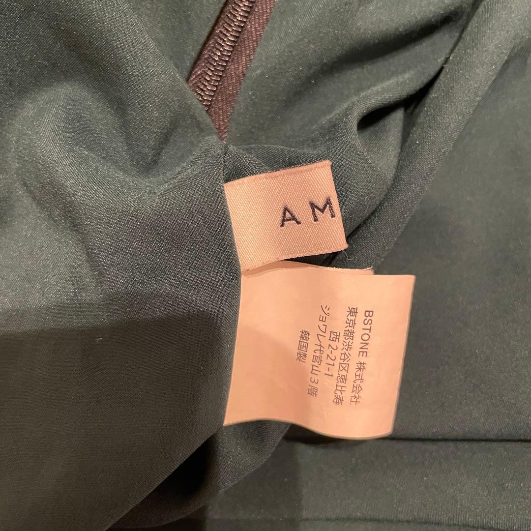 AMERI ロングスカート スカーフ柄 緑 プリーツスカート アメリ