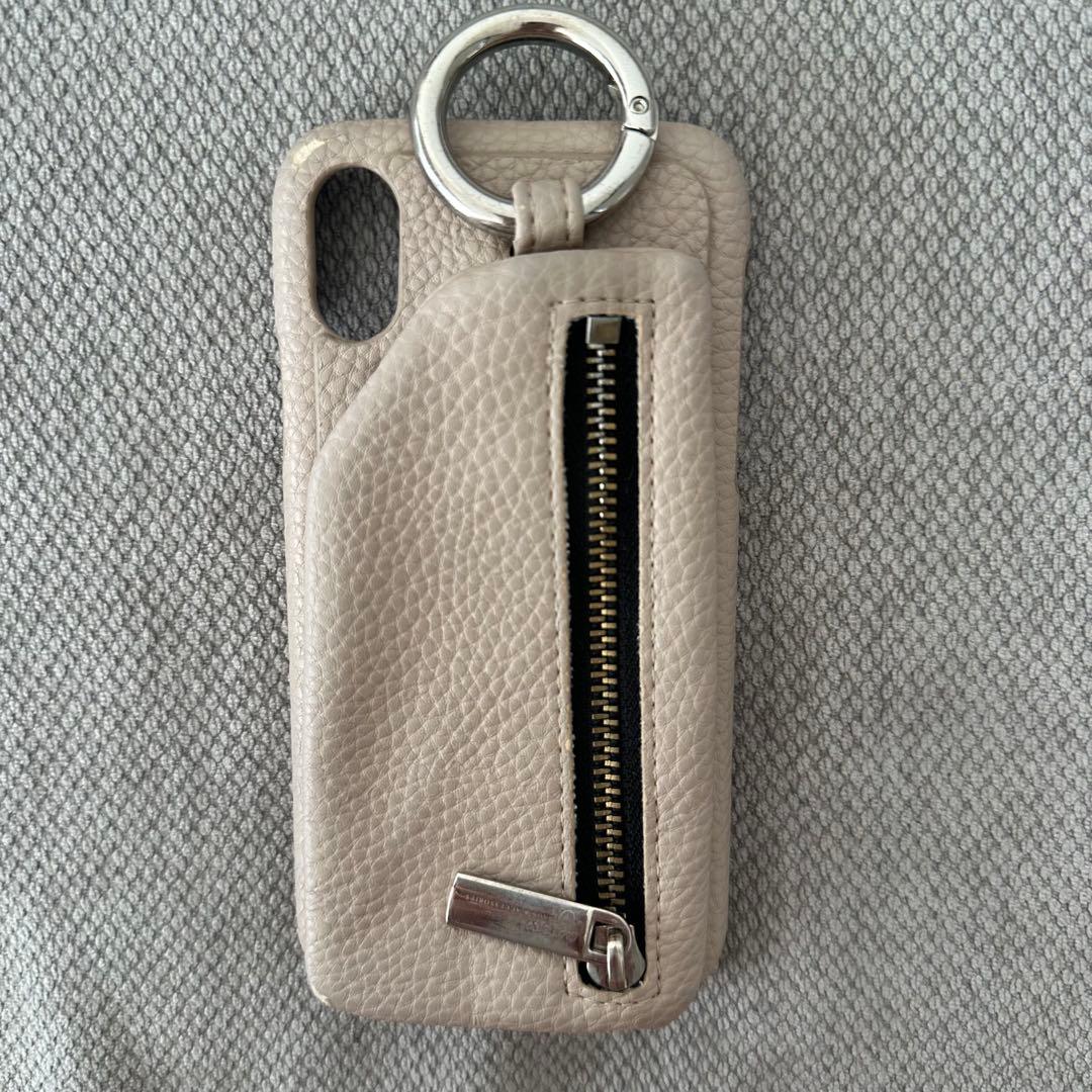ajow ベージュ レザー iPhoneケース - メルカリ