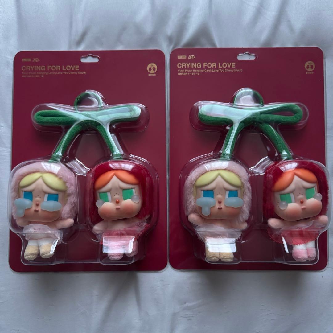 ぬいぐるみ CRYBABY Crying For Love You Cherry Much CRYBABY Crying For Love Series-Vinyl Plush Hanging Card (Love You