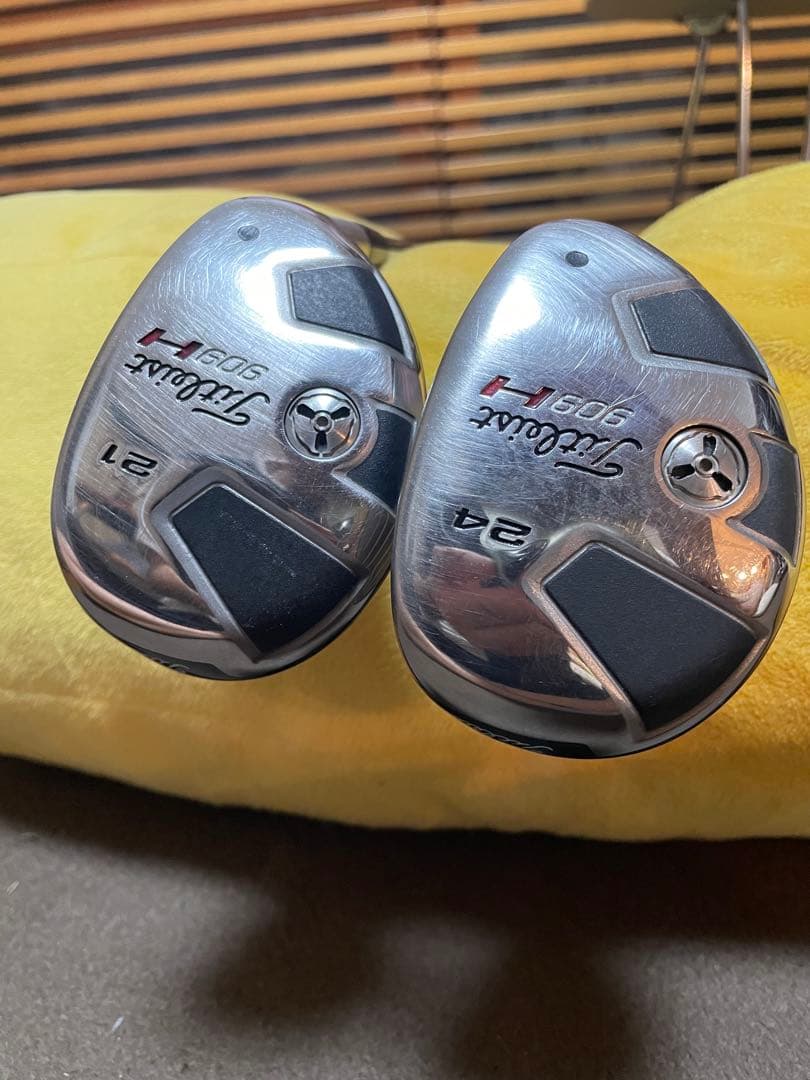 タイトリスト ユーティリティセット 名器909H 21° 24° タイトリスト