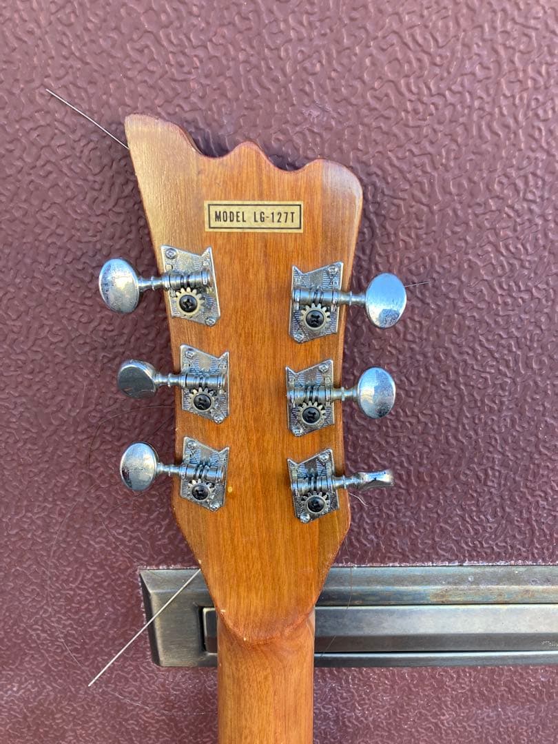 オレンジ マーブル エレキギター ハムバッカー