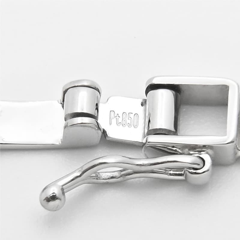 PT850(プラチナ) 喜平ブレスレット 6面ダブル 10.9g 20cm 新品