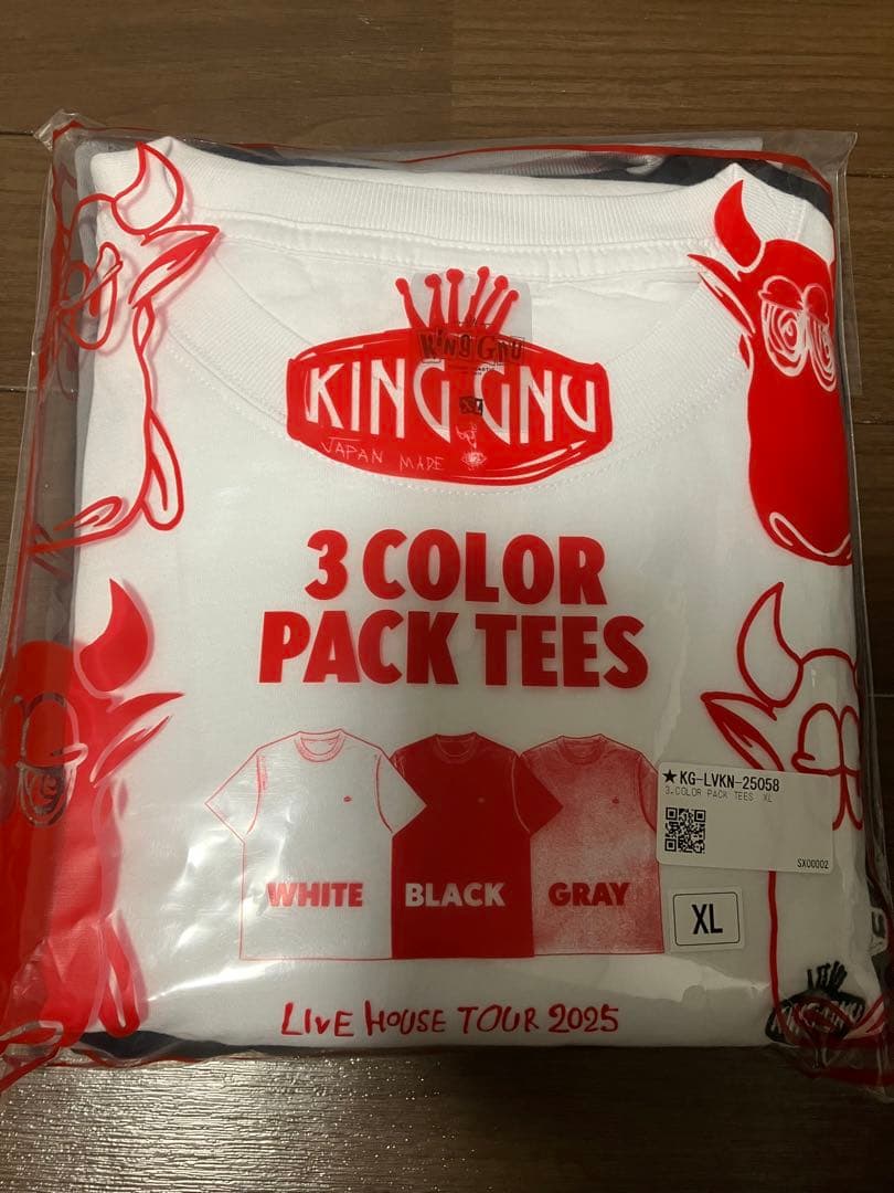 ミュージシャン King Gnu 3COLOR PACK TEES