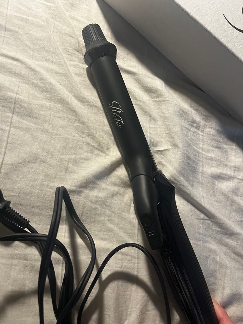 ReFa カールヘアアイロン ブラック ケース、保証つき、26mm ReFa（リファ） リファカールアイロン プロ & 延長保証書 セット