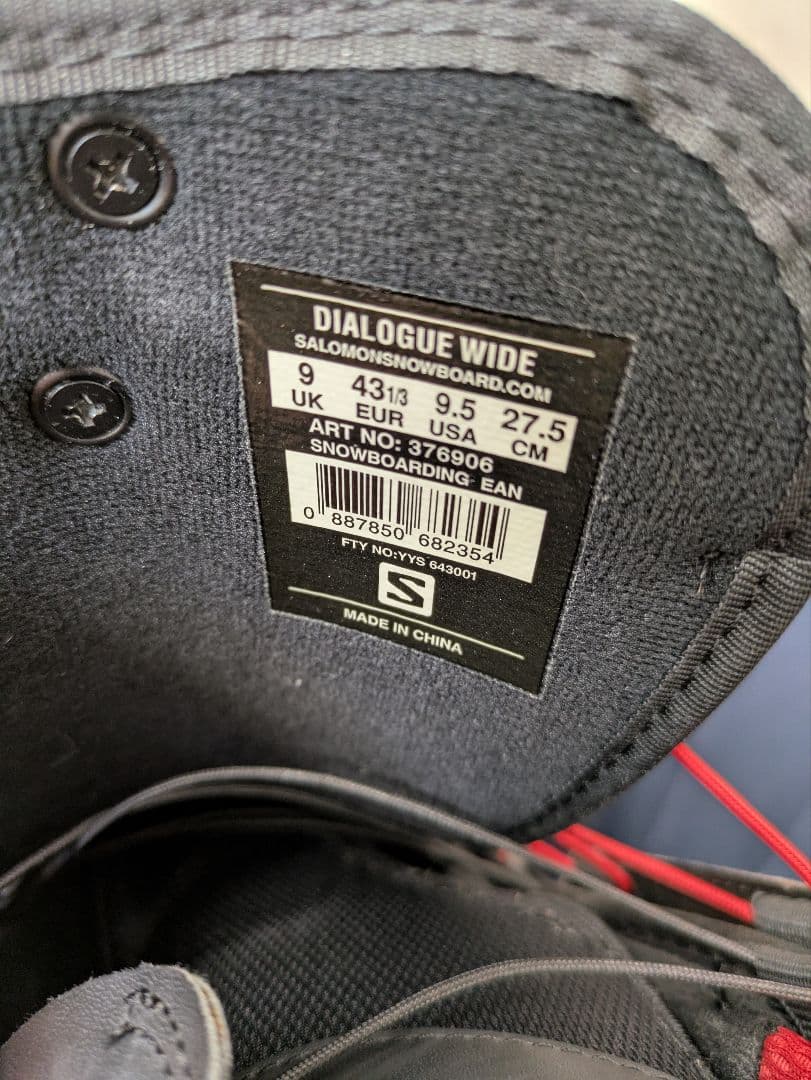 クリスマス特価　サロモン ダイアログワイド 27.5cm 手袋・ケースプレゼント