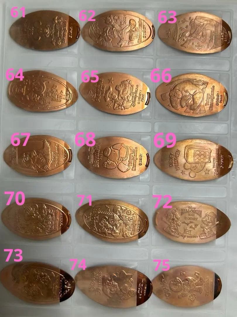 ディズニー　スーベニアメダル　2010-2021　スーベニアケース