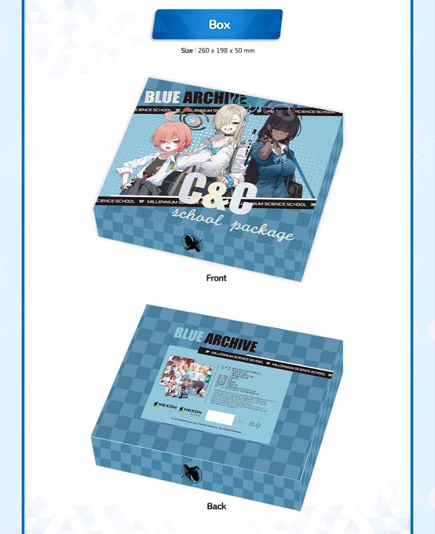 【韓国限定】ブルーアーカイブ C&Cスクール アップデートパッケージグッズセット