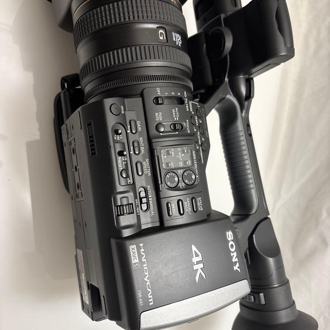 美品】SONY FDR-AX1 ハンディーカム4K ワイコン、マイク、ケース付