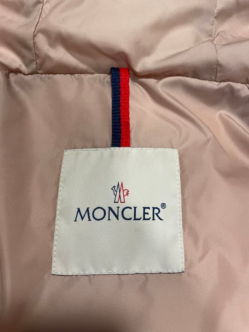 美品】モンクレール CLION ダウン リアルファー ピンク タグ有り