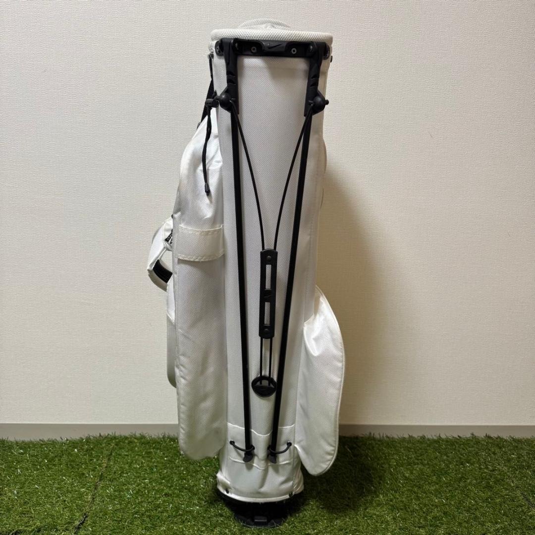 NIKE ナイキ スタンド式 キャディバッグ ゴルフバッグ ホワイト 2.0kg