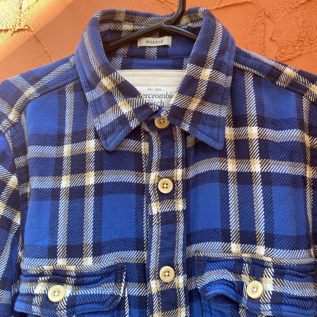 5店舗限定新品Abercrombie & Fitch 厚手チェックネルシャツ - メルカリ