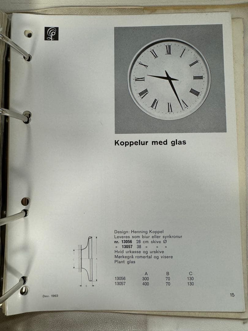 Henning Koppel clock Louis Poulsen 稀少 1 - メルカリ