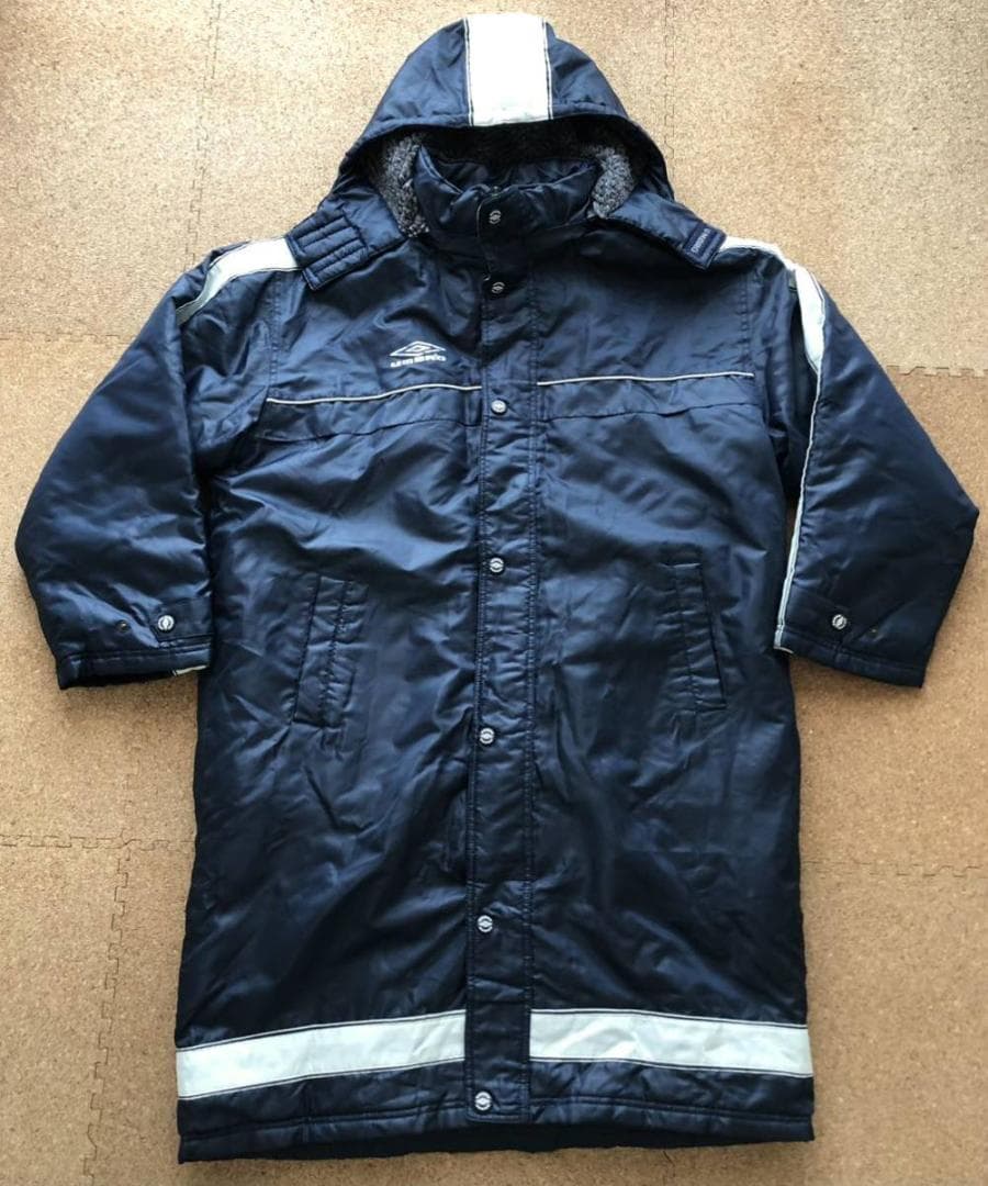 ATHLETA 迷彩柄 フード付きベンチコート M