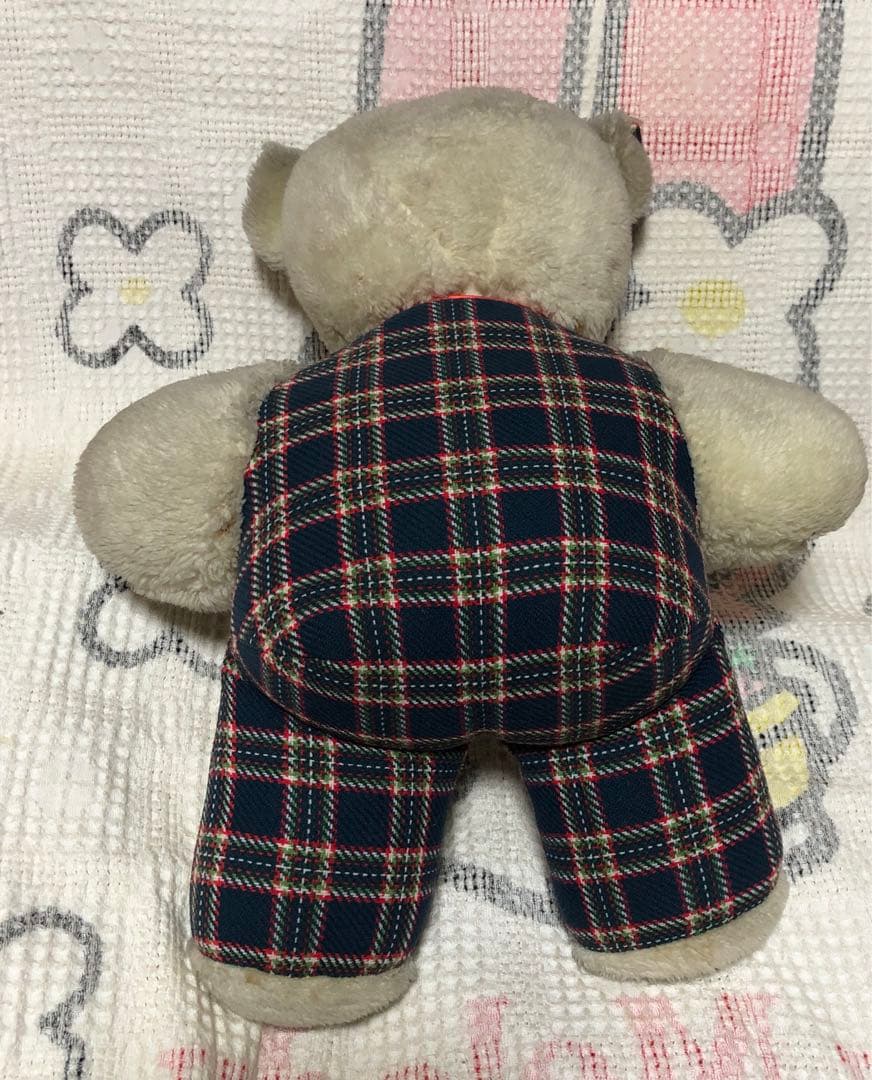 昭和レトロ ヴィンテージ クマ ぬいぐるみ メーカー名不明 穴あき有り