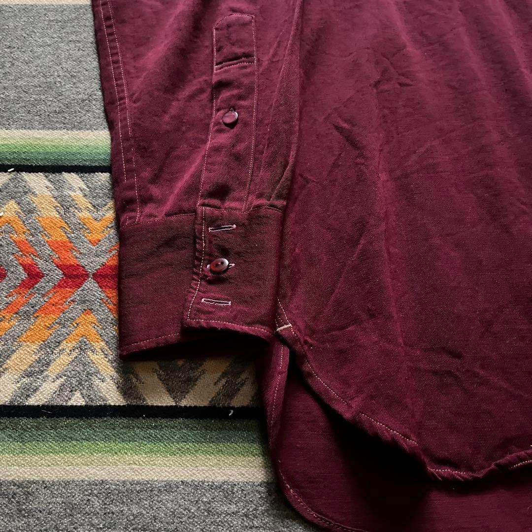 40s ペンドルトン ウール ギャバジン シャツ /ボードシャツ 50s 60s