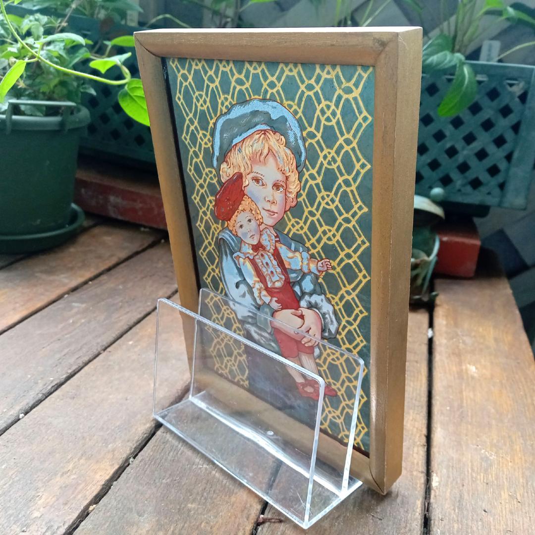 ジャン・ハガラ ステンドグラス 少年とお人形 ステファン グラス