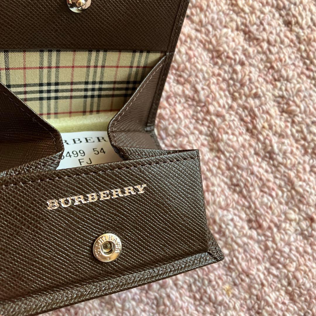 新品！ Burberry コインケース ブラウンノバチェック - メルカリ
