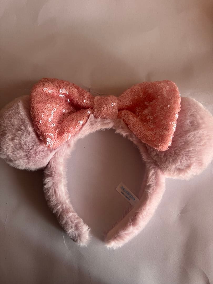 ミニーマウス耳カチューシャ ピンク - メルカリ