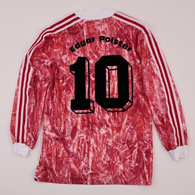 希少 菅田将暉 着用 80s アディダス ゲームシャツ サッカー 赤 白