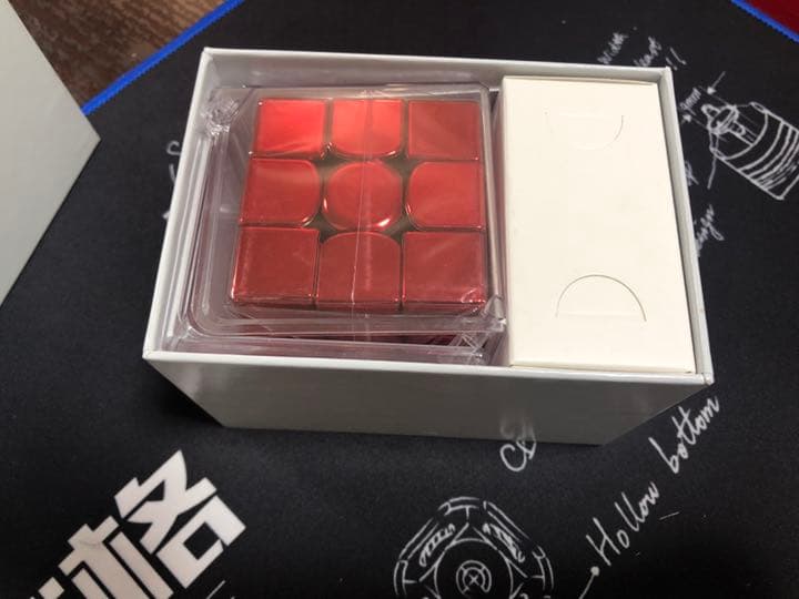 GAN 356XSM llic「電気メッキ」赤色 ルービックキューブ