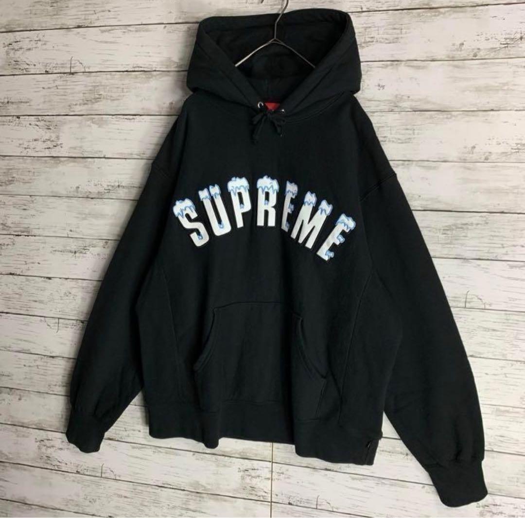 後藤真希着用モデル】シュプリーム パーカー 雪 刺繍ロゴ 即完売 入手